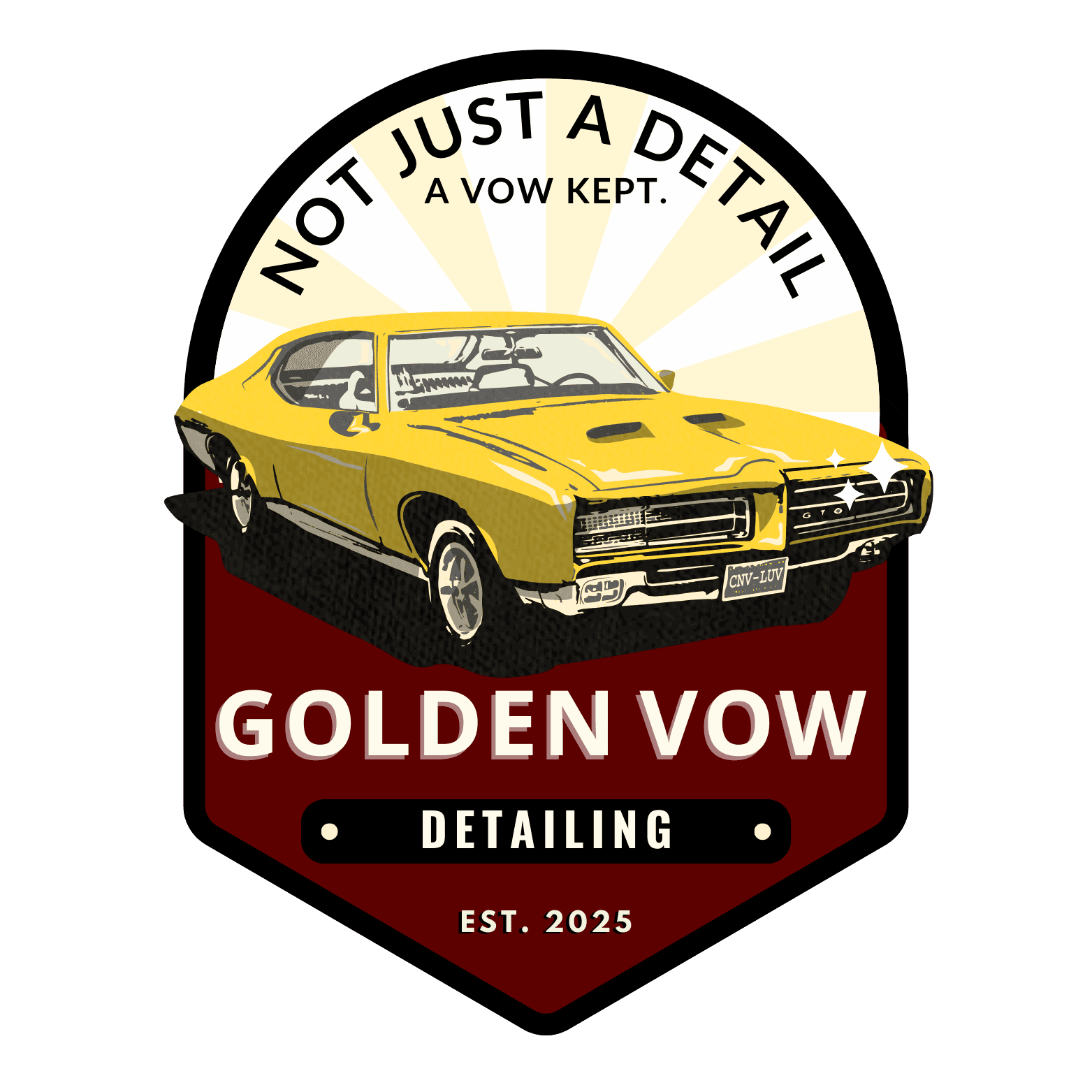 Golden Vow Detailing logo